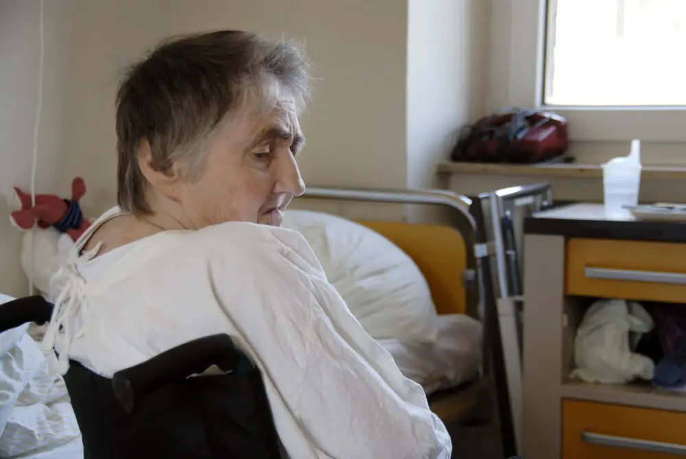 A woman suffering nursing home abuse in Oklahoma.